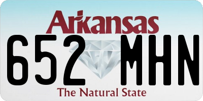 AR license plate 652MHN