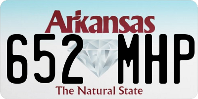 AR license plate 652MHP