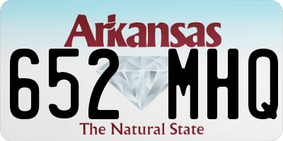 AR license plate 652MHQ