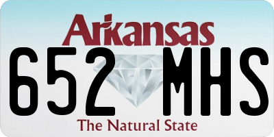 AR license plate 652MHS
