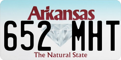 AR license plate 652MHT