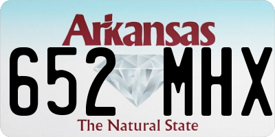 AR license plate 652MHX