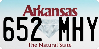AR license plate 652MHY
