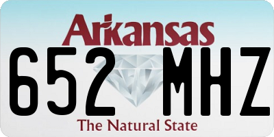 AR license plate 652MHZ