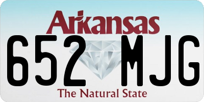 AR license plate 652MJG