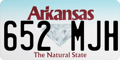 AR license plate 652MJH