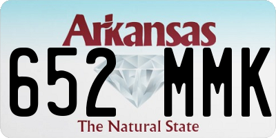 AR license plate 652MMK