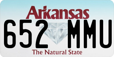 AR license plate 652MMU
