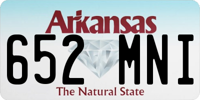 AR license plate 652MNI