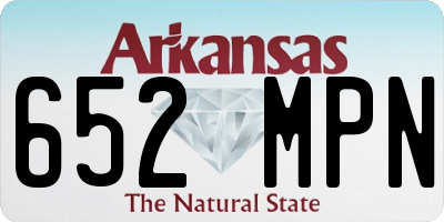 AR license plate 652MPN