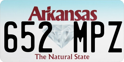 AR license plate 652MPZ