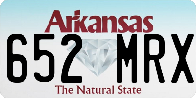AR license plate 652MRX
