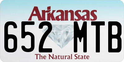 AR license plate 652MTB