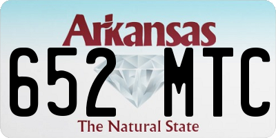 AR license plate 652MTC