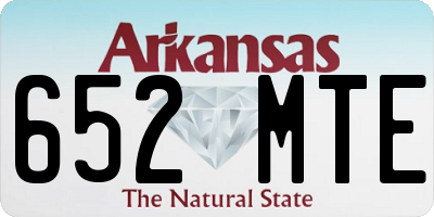 AR license plate 652MTE