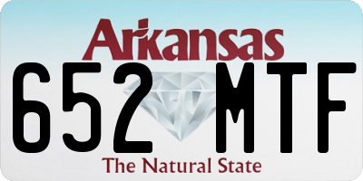AR license plate 652MTF
