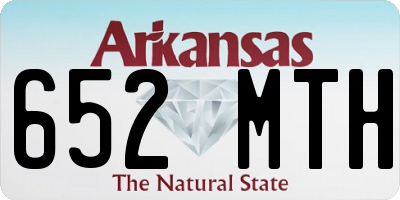 AR license plate 652MTH
