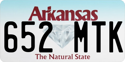 AR license plate 652MTK
