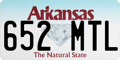 AR license plate 652MTL
