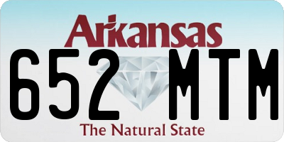 AR license plate 652MTM