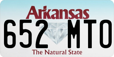 AR license plate 652MTO