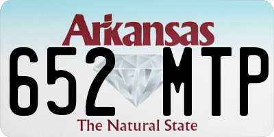 AR license plate 652MTP