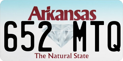 AR license plate 652MTQ
