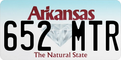AR license plate 652MTR