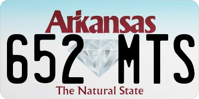 AR license plate 652MTS