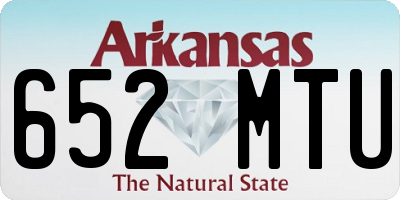 AR license plate 652MTU