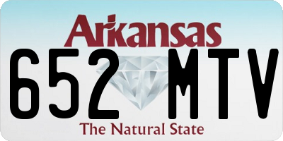 AR license plate 652MTV
