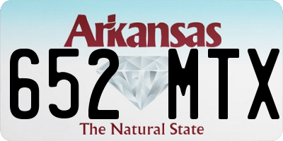 AR license plate 652MTX