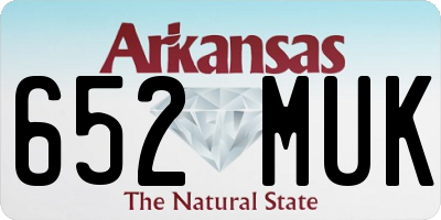 AR license plate 652MUK