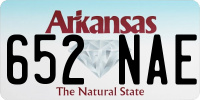 AR license plate 652NAE