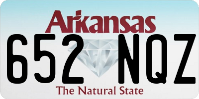 AR license plate 652NQZ