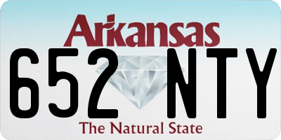 AR license plate 652NTY