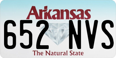 AR license plate 652NVS