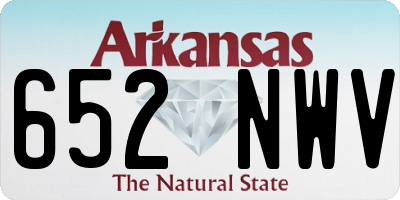 AR license plate 652NWV