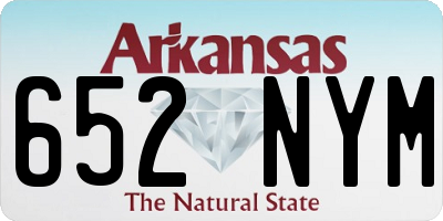AR license plate 652NYM