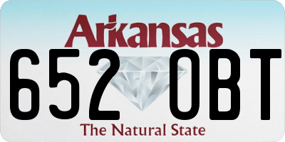 AR license plate 652OBT