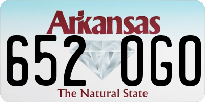 AR license plate 652OGO