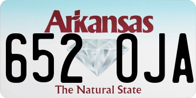 AR license plate 652OJA