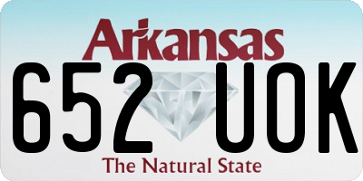 AR license plate 652UOK