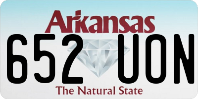 AR license plate 652UON