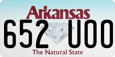 AR license plate 652UOO