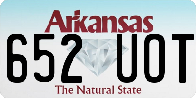 AR license plate 652UOT