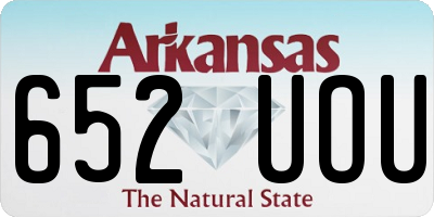 AR license plate 652UOU