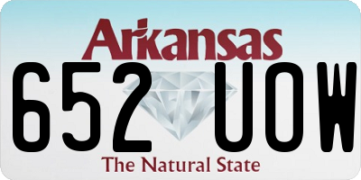 AR license plate 652UOW