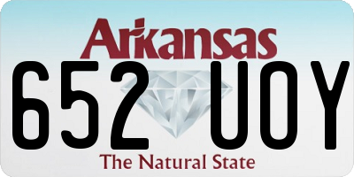 AR license plate 652UOY