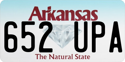 AR license plate 652UPA
